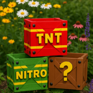 Crash Bandicoot Crate Planters Box