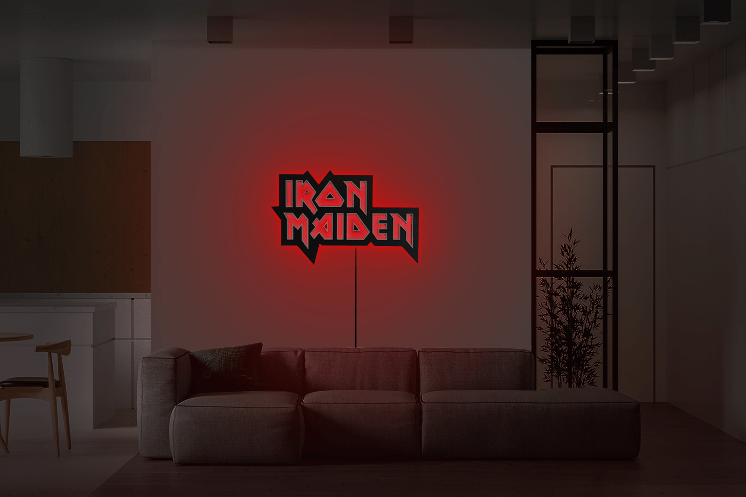 IRON MAIDEN LED LIGHT Φωτιστικo Τοιχου - Image 4