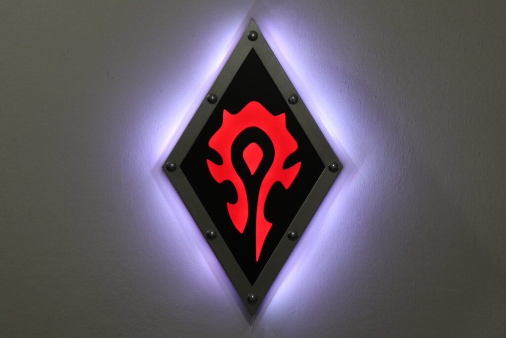 Φωτιστικο Τοιχου World Of Warcraft Horde