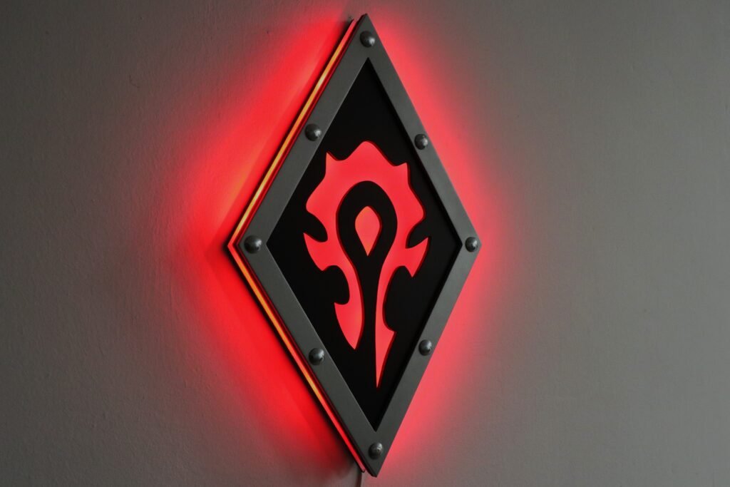 Φωτιστικο Τοιχου World Of Warcraft Horde